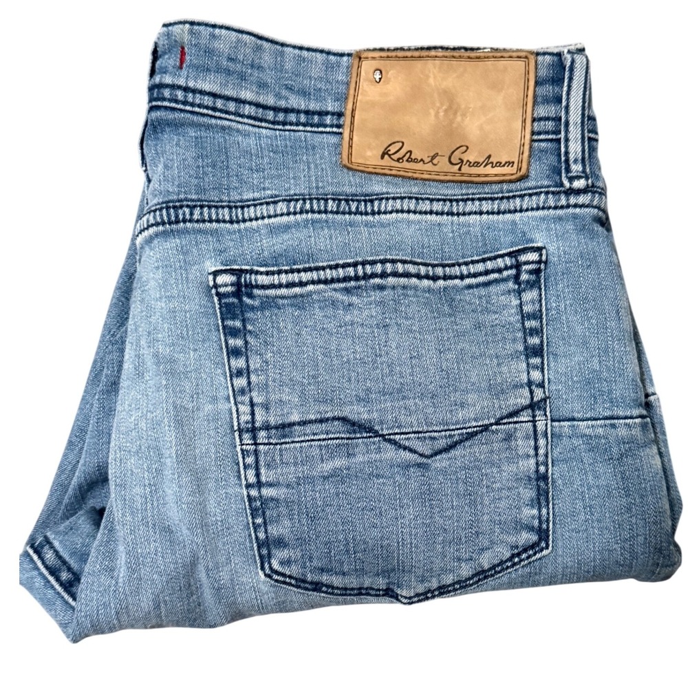 Robert Graham Denim Blue Slim Straight Jeans